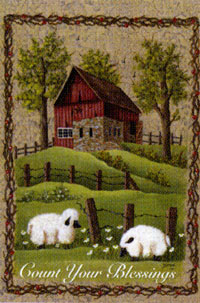 View Count Your Blessings Flag 28"x40" - 0021CD