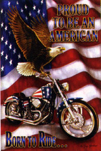 View Motorcycle Flag 28"x40" - 0023CD