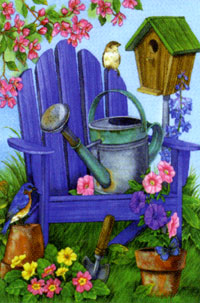 View Blue Adirondack Flag 28"x40" - 0028CD