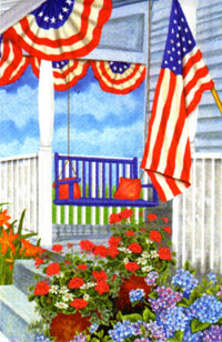 View Porch Swing Flag 28"x40" - 0049CD