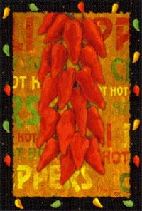 View Chilli Peppers Garden Flag 12"x18" - 0057MCD