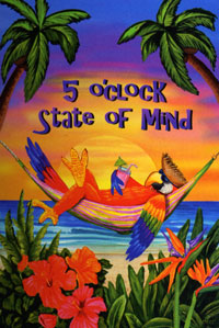 View 5 O'clock State of Mind Garden Flag 12"x18" - 0103MCD