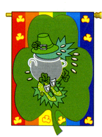 View St. Patricks Day Applique Flag 28"x40" - 02009TG