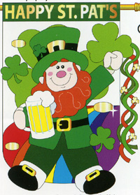 View Happy St. Patrick's Day Garden Flag 13.5"x18" - 52019TG