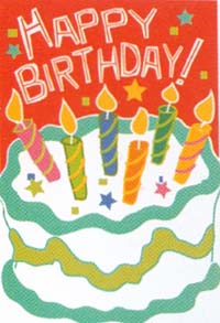 View Happy Birthday Applique Flag 28"x40" - 0283CD
