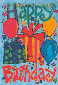 View Birthday Gifts Flag 28"x40" - 0284CD