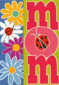 View Mother's Day Applique Flag 28"x40" - 0302CD