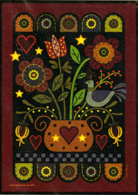 View Pennyrug Hearts & Flowers Flag 24"x36" - JFL020L