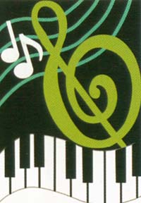 View Musical Family Applique Flag 28"x40" - 0303CD