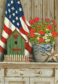 View Still Americana Flag 28"x40" - 0328CD