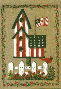 View Patriotic Birdhouse Flag 28"x40" - 0337CD