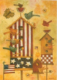 View Birdhouse Stars & Stripes Flag 28"x40" - 0338CD