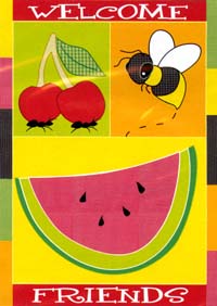 View Welcome Friends Garden Flag 13"x18" - 03661