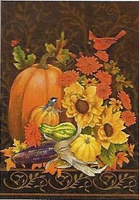 View Autumn Elegance Flag  28" x 40" - 0461CD
