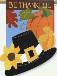 View Be Thankful Applique Flag 28" x 40" - 0471CD