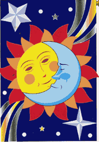 View Celestial Applique Flag 28"x40" - 06034TG
