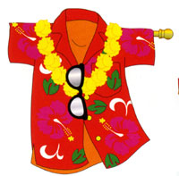 View Aloha Applique Garden Flag 13.5"x18" - 56038TG