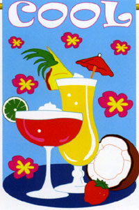 Cool Day Applique Garden Flag 13.5"x18"