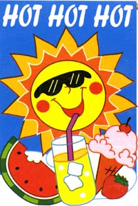 View HOT HOT HOT Applique Flag 28"x44" - 06048TG