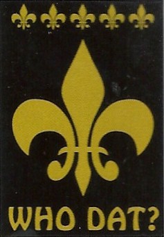View Who Dat? Appique Flag 28" x 40" - 0621cd