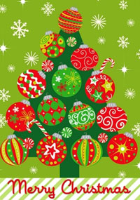 View Christmas Blast Flag 28"x40" - 0775CD