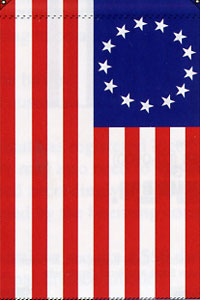 View Betsy Ross Applique Flag 28"x44" - 08026tg