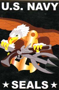 View U.S. Navy Seal Applique Flag 28"x44" - 08051TG