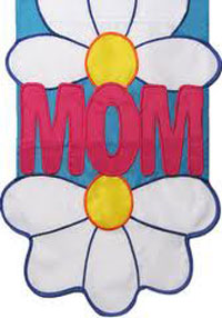 View Moms Daisies Applique Flag 28"x40" - 0914CD
