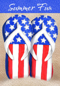 View Patriotic Flip Flop Flag 28"x40" - 0954CD