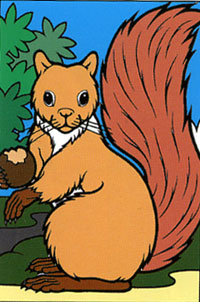 View Squirrel Applique Flag 28"x40" - 10014TG