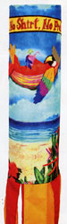View No Shoes No Shirt No Problem Parrot Windsock 12"x60" - 1103CD