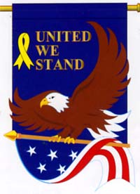 View United We Stand Garden Flag 13.5"x18" (100% all weather nylon) - 61041tg
