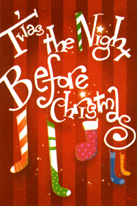 'Twas the Night Before Christmas Silk Reflections Flag 29"x43"