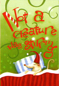 View Not A Creature Was Stirring Silk Reflections Flag 29"x43" - 131030EG