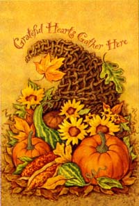 Cornucopia Silk Reflections Flag 29"x43"