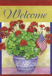 View Patriotic Pot Silk Reflections Flag 29" x 43" - 131424eg