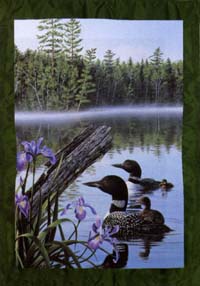View Loon Silk Reflections Flag 29"x43" - 13687EG