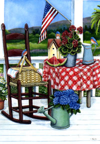 View Summer Porch Flag 29"x43" - 13766EG