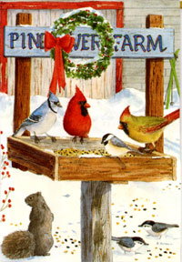 View Pine River Farm Silk Reflections Flag 29"x43" - 13806EG