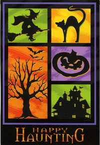 View Happy Haunting Garden Flag 12"x18" - 14841EG
