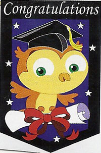 Congratulations Applique Garden Flag 13.5"x18"