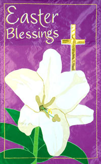 View Easter Blessings Applique Garden Flag 12"x18" - 161092EG