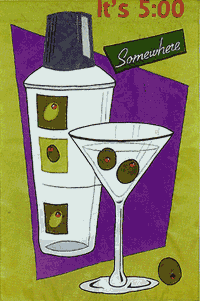 View It's 5 O'clock Somewhere Applique Flag 30"x44" - 15412EG