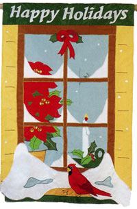 View Candle in Window Applique Garden Flag 12.5"x18" - 16460EG