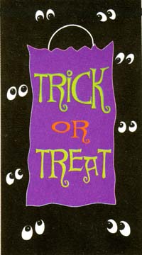 Trick or Treat Applique Garden Flag 12.5"x18"