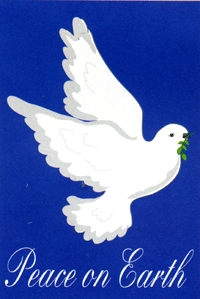 View Peace on Earth Applique Garden Flag 12"x18" - 16891EG