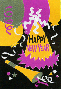 View Happy New Year Applique Garden Flag 12"x18" - 16697EG