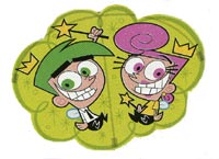 View The Fairly OddParents mini Window Kite (Includes suction cup to display when not in use. Packaged complete w/ flight line & handle, ages 5+) sz: 8"x6" - 18600Fairly OddParents