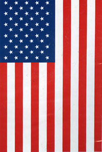 View Embroidered American Flag 28"x50" - 2300CF