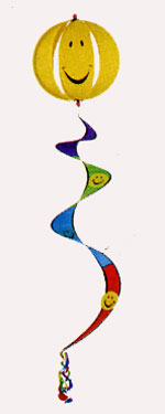 View Smiley Faces Twirler 36" long - 23201